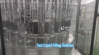 Автоматическая ротационная машина для наполнения жидкостью